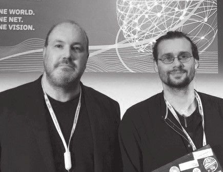 Foto der zwei Vorsitzenden des FIfF, Stefan Hügel und Rainer Rehak.