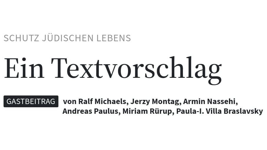 Breite Kritik am Resolutionsentwurf „Nie wieder ist jetzt“ – Prominente Vertreter:innen der Zivilgesellschaft unterstützen alternativen Entwurf